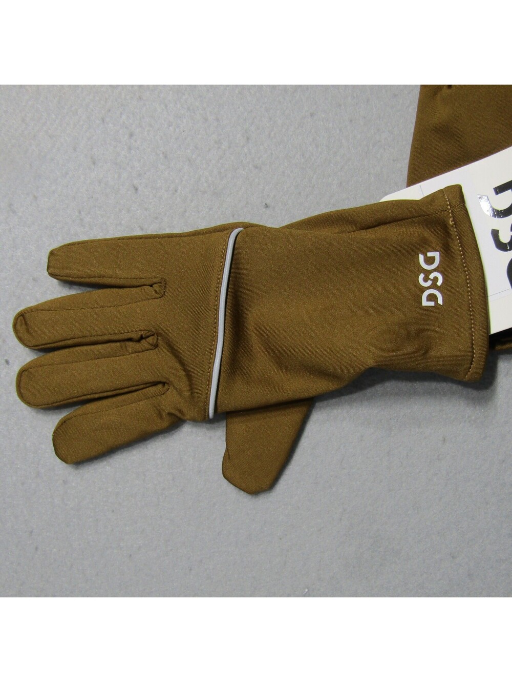 NWT DSG Performance Gloves Men's S/M Brown Caramel